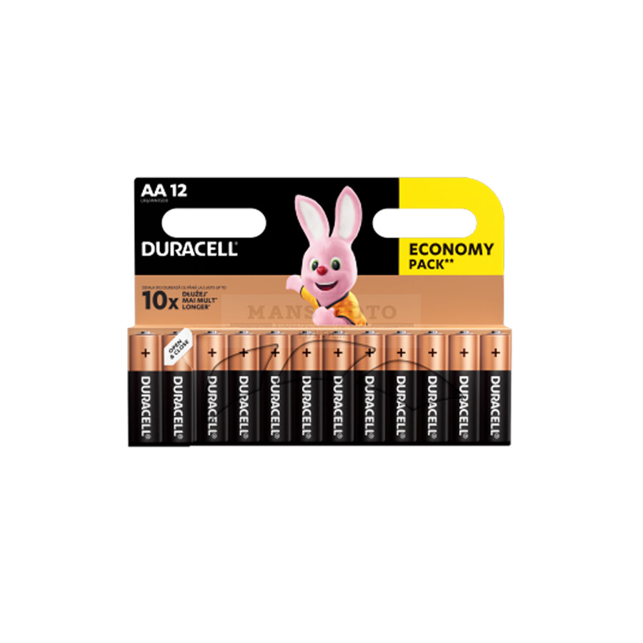 Baterija Duracell AA 12gab