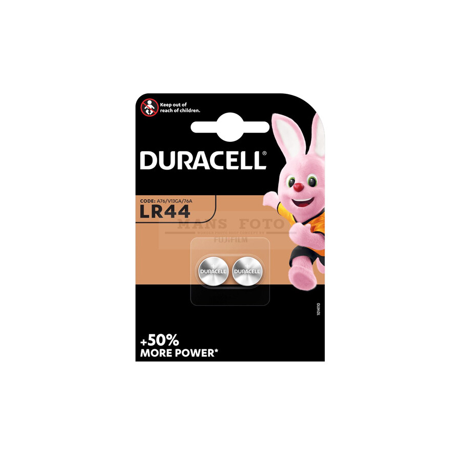 Baterija Duracell LR44 2gab