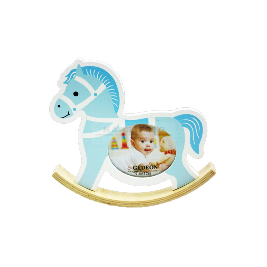 Koka Foto rāmis bērnu 9.5x8cm B1146 blue