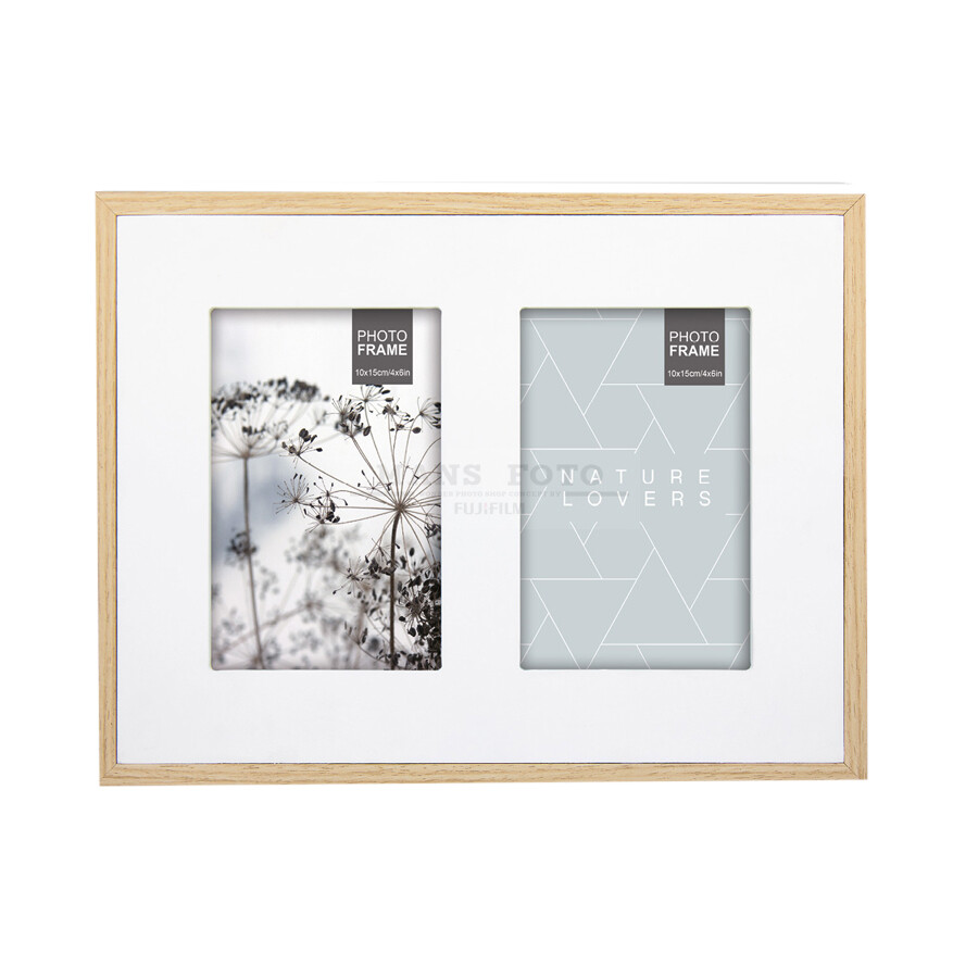 Koka Dubultais Foto rāmis 10x15cm cp246