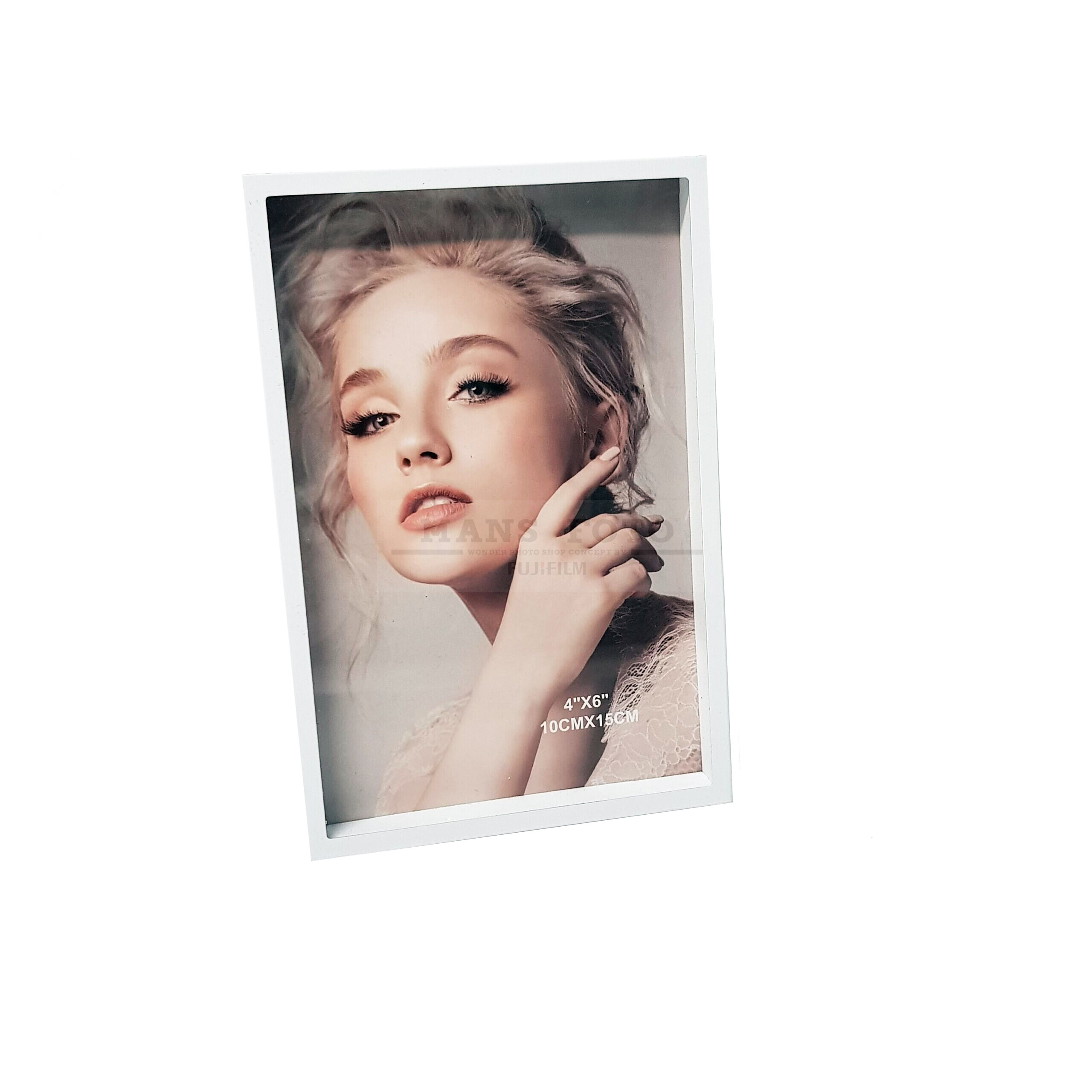 Metāla Foto rāmis 10x15m m190103 white