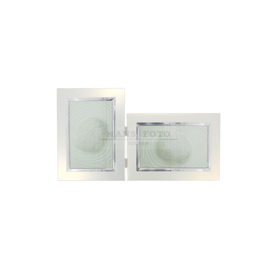 Metāla Dubultais  Foto rāmis 10x15cm s104/2mix