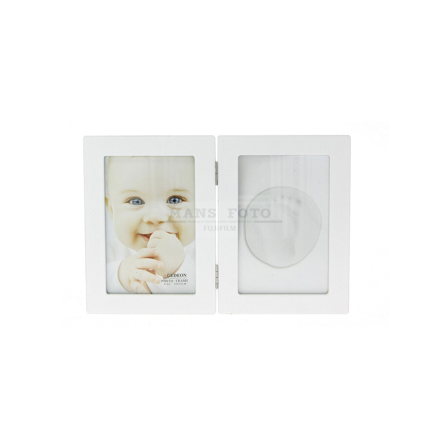 Plastikāta Dubultais Bērnu Foto rāmis 10x15cm cl09 white